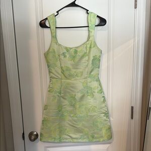 Floral Green Dress